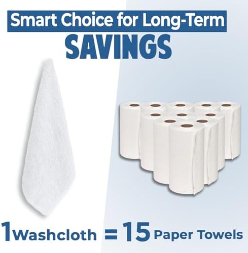 DAN RIVER 24 Pack Cotton Wash Cloths Set - Image 6
