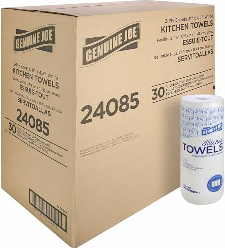 Genuine Joe Kitchen Paper Towels, 170 Sheets/Roll by GenuineJoe