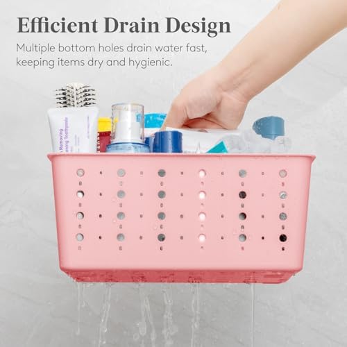 Lifewit Portable Shower Caddy, Plastic Basket Organizer, 2 Pack, Slate Blue - Image 5