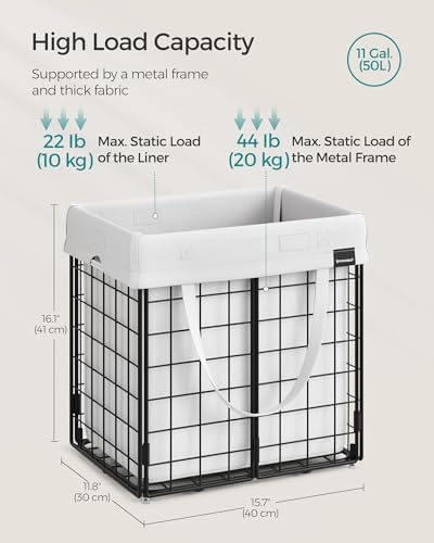SONGMICS Laundry Hamper, Collapsible, 11 Gal. - Image 7