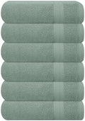GLAMBURG Ultra Soft 6-Piece Hand Towel Set 16x28-100% Ringspun Cotton by GLAMBURG