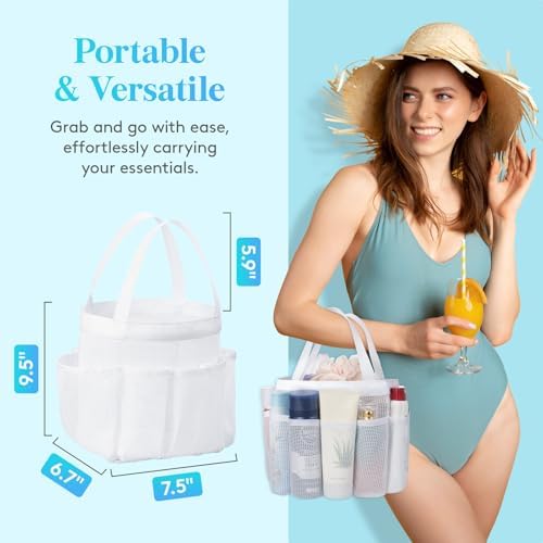 Lifewit Mesh Shower Caddy Portable, Dorm Room Essentials, 1 Pack - Image 2