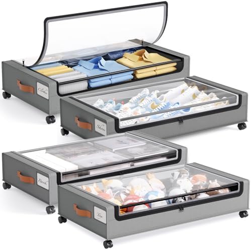 Yecaye 4 Pack Under Bed Storage by Yecaye