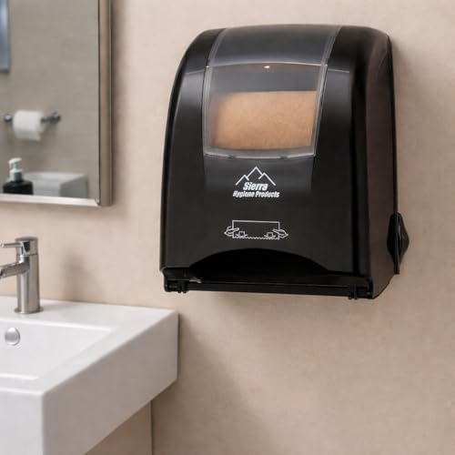 Sierra Hygenics Hardwound Natural Towel Kit, 6 Rolls & Autocut Dispenser - Image 6