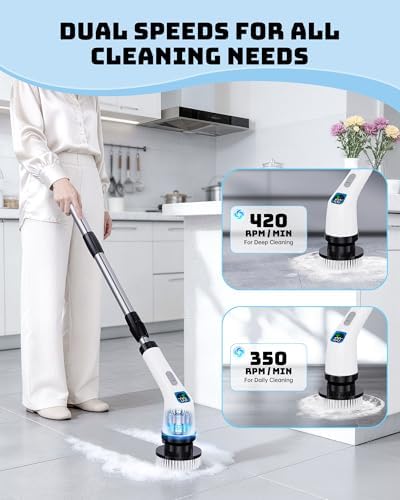 Electric Spin Scrubber for Bathroom | Shower Cleaner Brush - Image 3