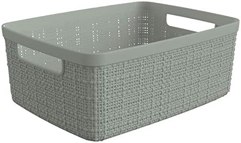 Curver Set of 8 Small 4.5L Jute Decorative Plastic Organization and Storage - Image 3