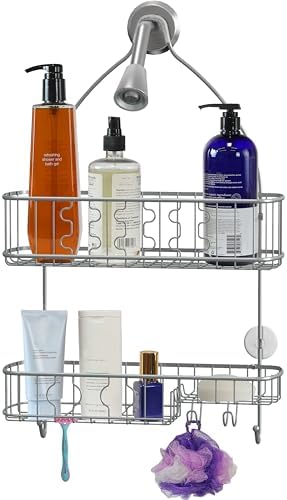 Simple Houseware Bathroom Hanging Shower Head Caddy Organizer - Image 4
