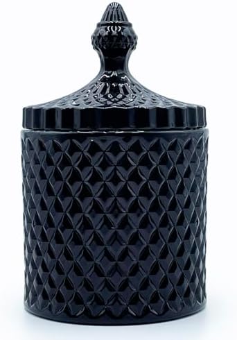 20 oz Black Glass Candy Dish by YILUSHENGHUA