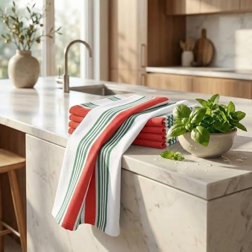 Urban Villa Kitchen Towels Cotton Dish Towels 20”x30” Christmas - Image 6