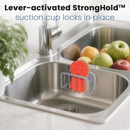 HLOOL Sponge Holder for Kitchen Sink, Kitchen Sponge Holder, Sink Caddy for - Image 3