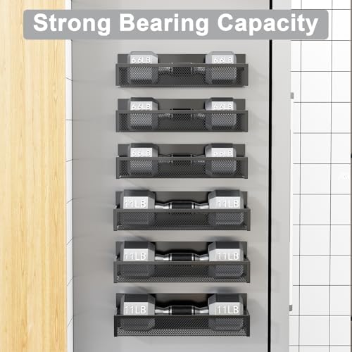 Aufworld Magnetic Spice Rack for Refrigerator, 6 Pack Magnetic Shelf, Fridge - Image 4