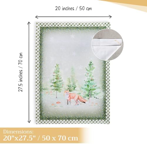 Maison d' Hermine Kitchen Towels Set of 3 Reusable 100% Cotton 27.50" x 20" - Image 4