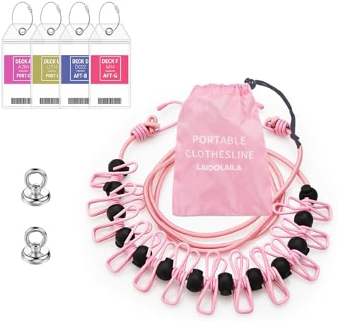 Magnetic Retractable Clothes Line by LAIDOLAILA