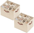 Ornavo Home Linen Large Shoe Storage Organizer Bins 2 Pack by OrnavoHome