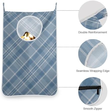 1PC Hanging Laundry Hamper Bag Over the Door Laundry Hamper Wall Hamper Large - Image 6