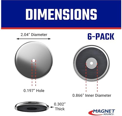 Master Magnetics Ceramic Round Base Magnet Pack - Image 2