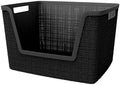 Curver Set of 4 Large 18L Easy Access Jute Decorative Plastic Organization and by Unknown