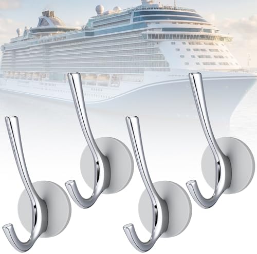 Moxweyeni 4 Pcs Large Heavy Duty Cruise Magnetic Hooks 20lbs Silver by Moxweyeni
