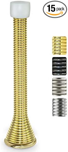 Jack N’ Drill 11-Pack Spring Door Stop 3 ¾-inch Heavy Duty and Flexible Door by JD+Jack+N%27Drill