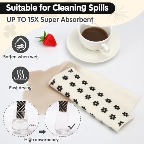 Lucomb 10 Pack Swedish Dish Cloths Reusable - Image 4