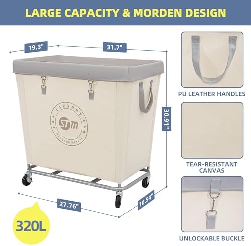 STORAGE MANIAC Commercial Laundry Hamper - Image 2