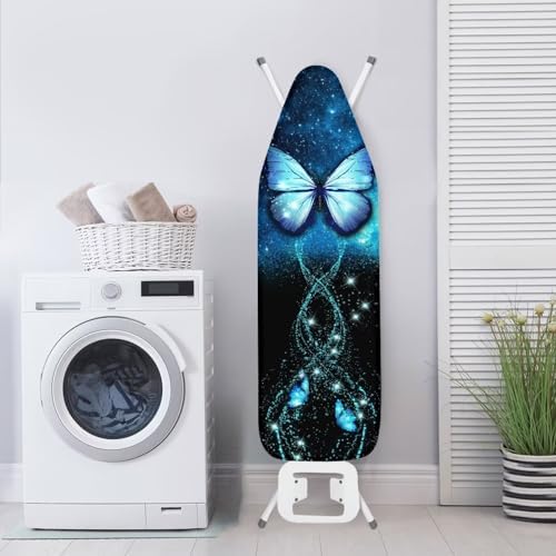 Flashideas Blue Butterfly Print Ironing Board Cover - Image 4