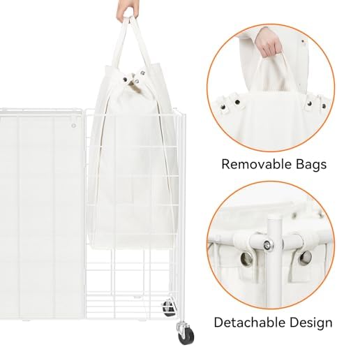 WOWLIVE Double Laundry Hamper - Image 6