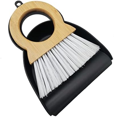 Mini Broom and Dustpan for Housekeeping, Wooden Handle Small Broom and Dustpan by HOMEIMPROVEMENT
