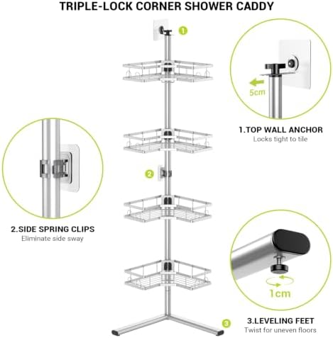Standing Corner Shower Caddy - Image 4