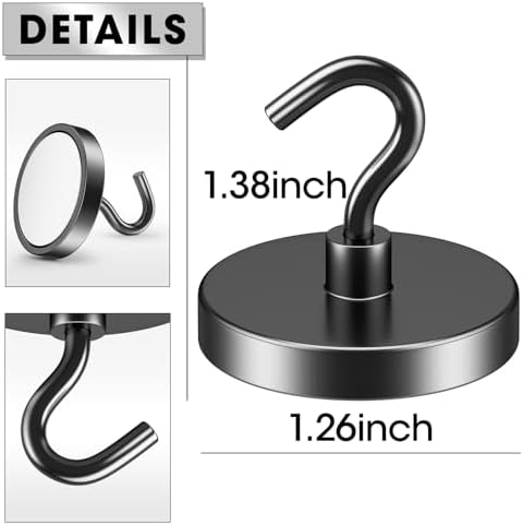 VNDUEEY Cruise Magnetic Hooks, 110 Lbs Heavy Duty Earth Magnets - Image 5