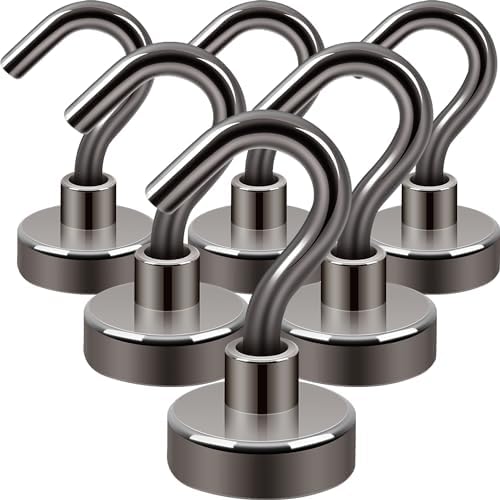 Neosmuk Magnetic Hooks for Cruise Cabins, 30lb Heavy Duty, 6 Pack by Neosmuk