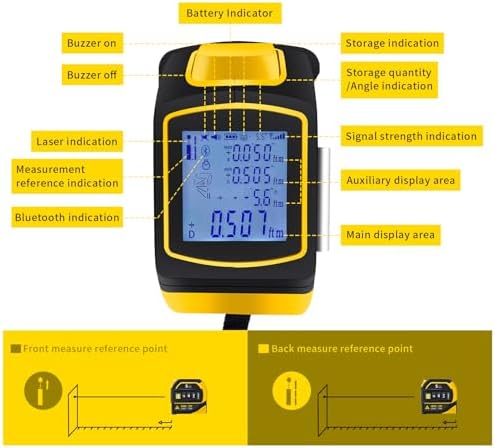 4-in-1 Laser Tape Measure with Laser Level Crosshairs |130ft/40m Laser - Image 3