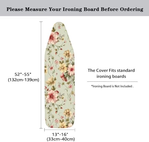 Pink Floral Ironing Board Cover - Image 5