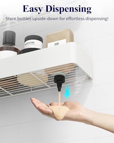 Kitsure Shower Caddy Adhesive, Stylish Shower Organizer - Image 6