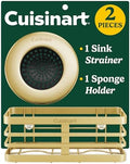 Cuisinart Sink Drain Strainer & Suction Cup Sponge Holder, 2-Piece Set by BestBrands