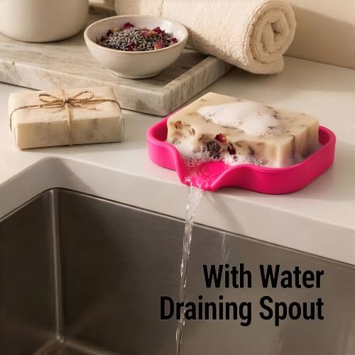 Zulay Kitchen Small Silicone Sponge Holder – Space-Saving Sink Organizer Tray - Image 2