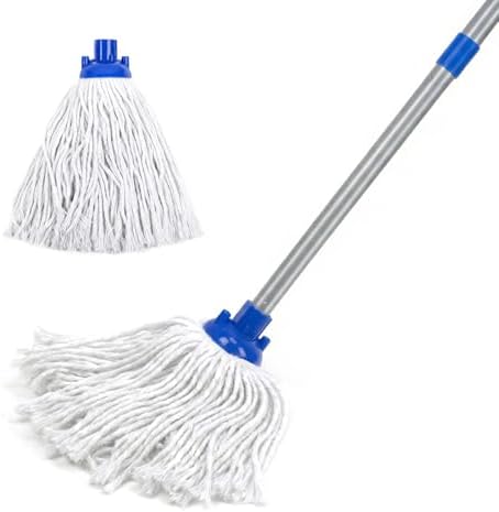 Indoor Mop for Floor Cleaning, Lightweight Cotton Mop by TrueYee
