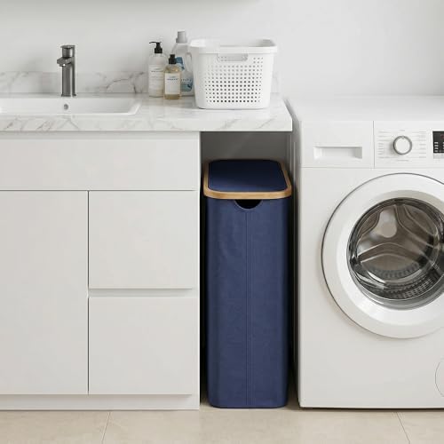 Slim Laundry Basket, 60L Laundry Hamper - Image 5