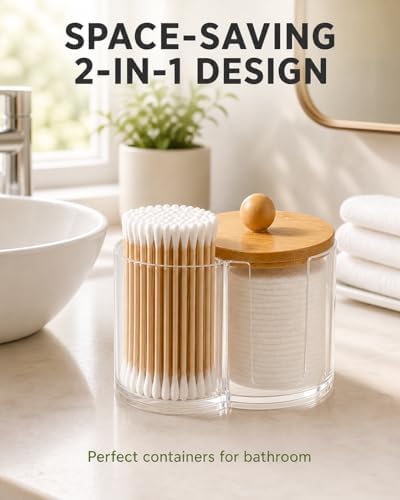 2-in-1 Cotton Swab and Cotton Round Holder - Image 2
