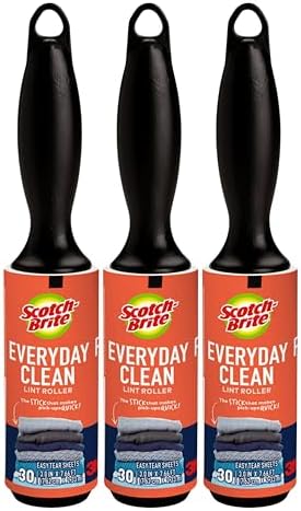 Scotch 3M Mini Lint Rollers 6-Pack, Travel-Size Sticky Lint Removers by 3MIndustrial