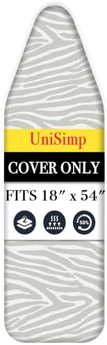 UniSimp Ironing Board Cover and Pad 18"x54" Extra Thick Natural Cotton by UniSimp
