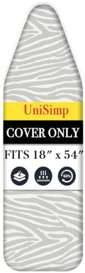 UniSimp Ironing Board Cover and Pad 18"x54" Extra Thick Natural Cotton by UniSimp