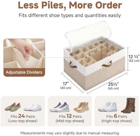 StorageWorks 24-Pair Large Shoe Organizer - Image 2