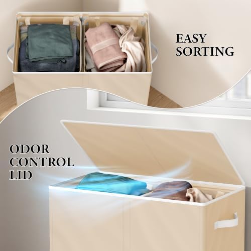 Simple Houseware Double Laundry Hamper - Image 6