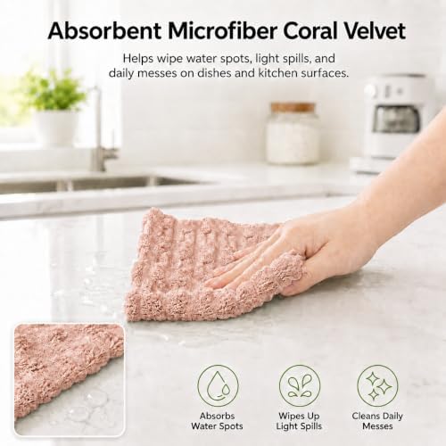 kimteny Microfiber Dish Cloths for Washing Dishes 18 Pack - Image 3