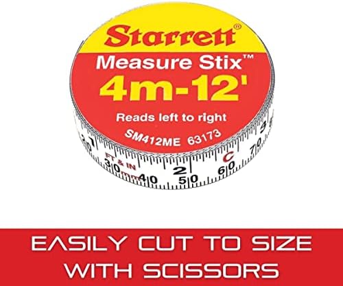 Starrett Tape Measure Stix, 1/2" x 144", S12 Style - Image 5
