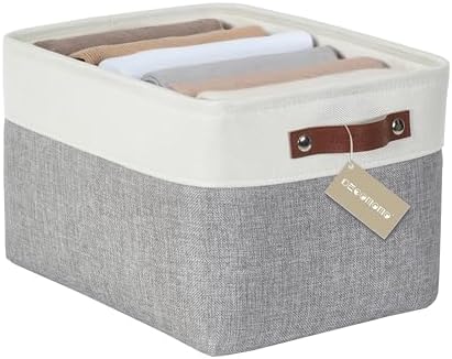 DECOMOMO Storage Bins, Large Fabric Storage Baskets by DECOMOMO