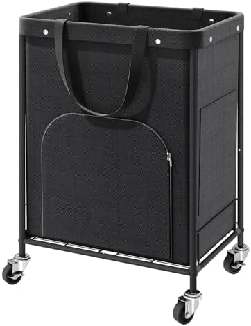 170L Large Laundry Basket with Wheels, Rolling Laundry Hamper Easy Access by Unknown