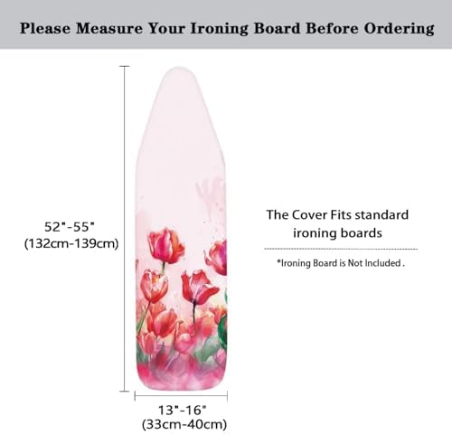 Flashideas Red Floral Ironing Board Cover - Image 5