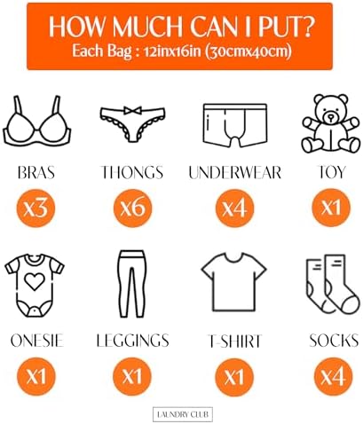 4 Pack Mesh Laundry Bags for Delicates 12inx16in LAUNDRY CLUB® - Image 5